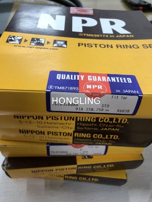 CUMMINS KTA19 PISTON RING JAPAN NPR YDL03260AA  3803472