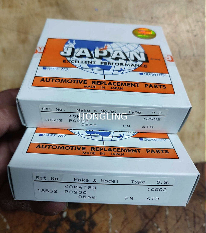 KOMATSU 6D95 PC200-5 PC200-6 PISTON RING  6209-31-2400 6207-31-2400 18562 18392